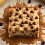 Chocolate Chip Banana Bars (Banana Snack Bars) First Image