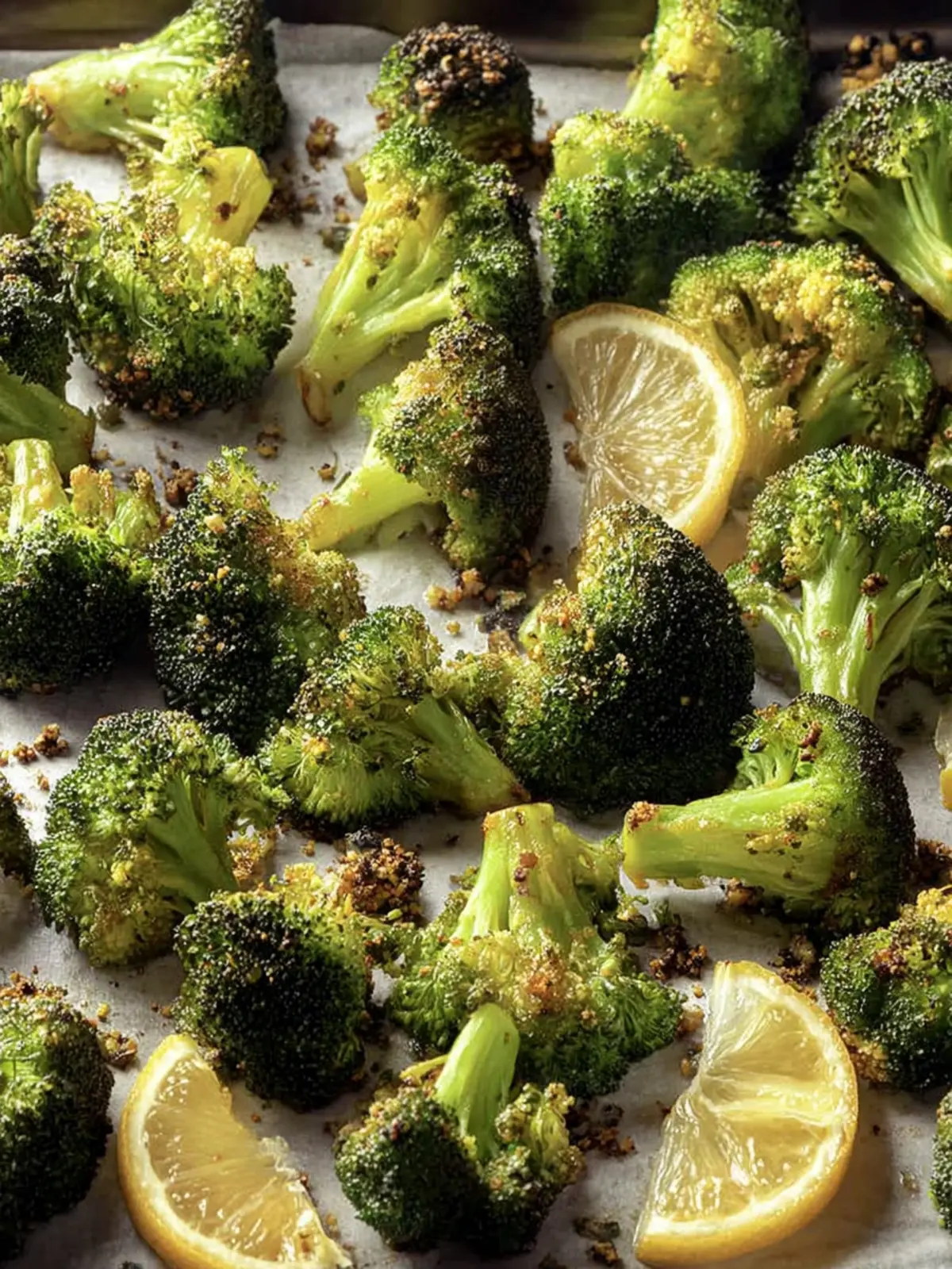 Crispy Oven Roasted Broccoli Recipe with Lemon (Easy) First Image