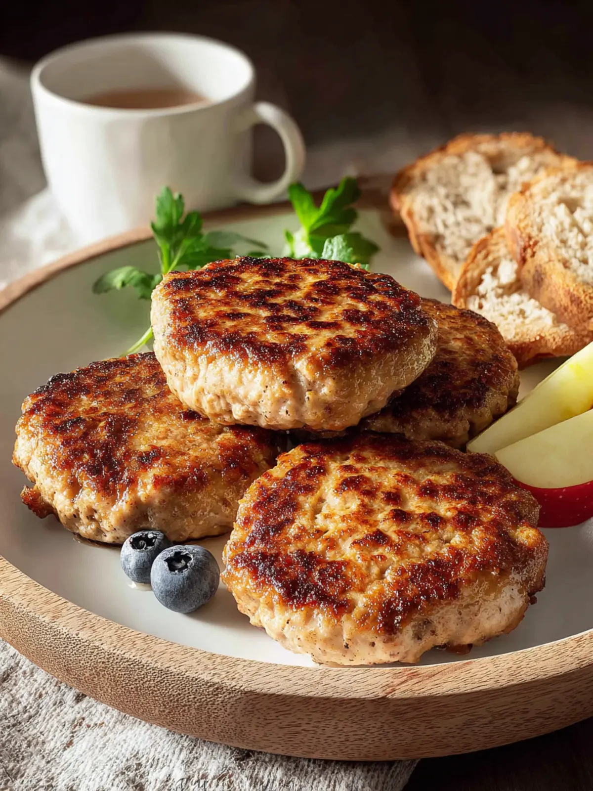 Easy Chicken Breakfast Sausage Patties (Maple Apple) First Image