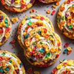 Frosted Fruity Pebbles Cookies First Image