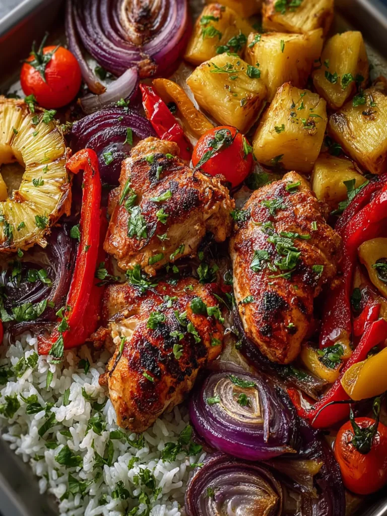 Hawaiian Chicken Sheet Pan First Image