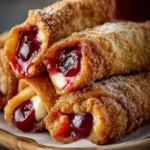 Homemade Air Fryer Cherry Cheesecake Egg Rolls First Image