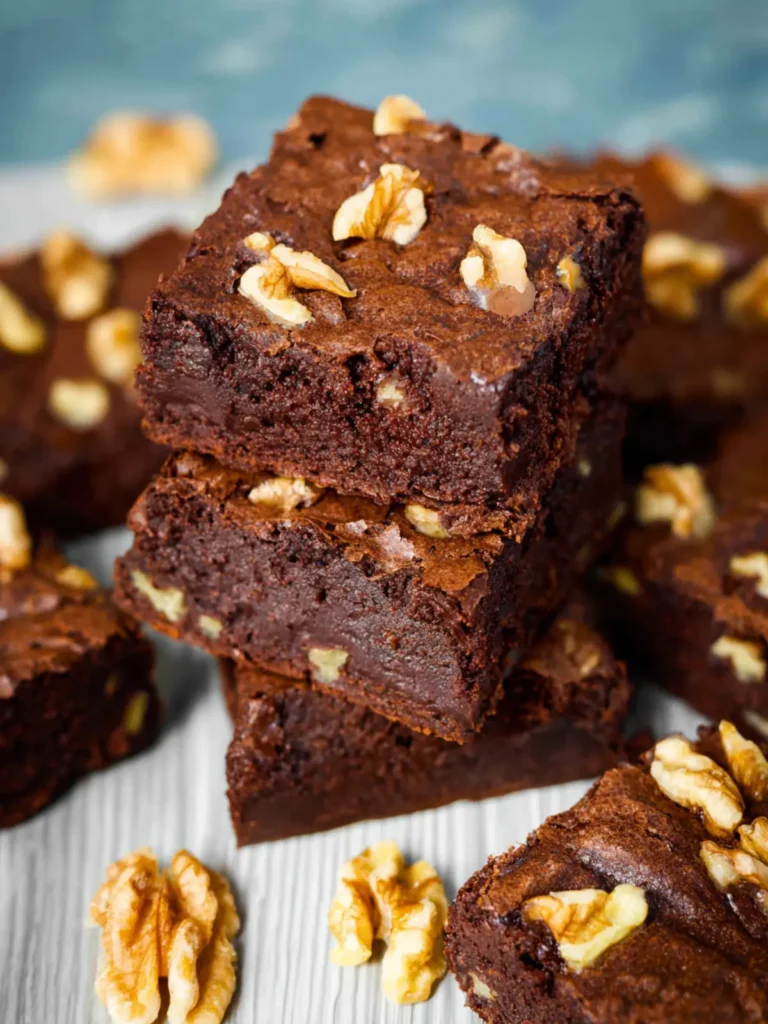 Homemade Chocolate Walnut Brownies First Image