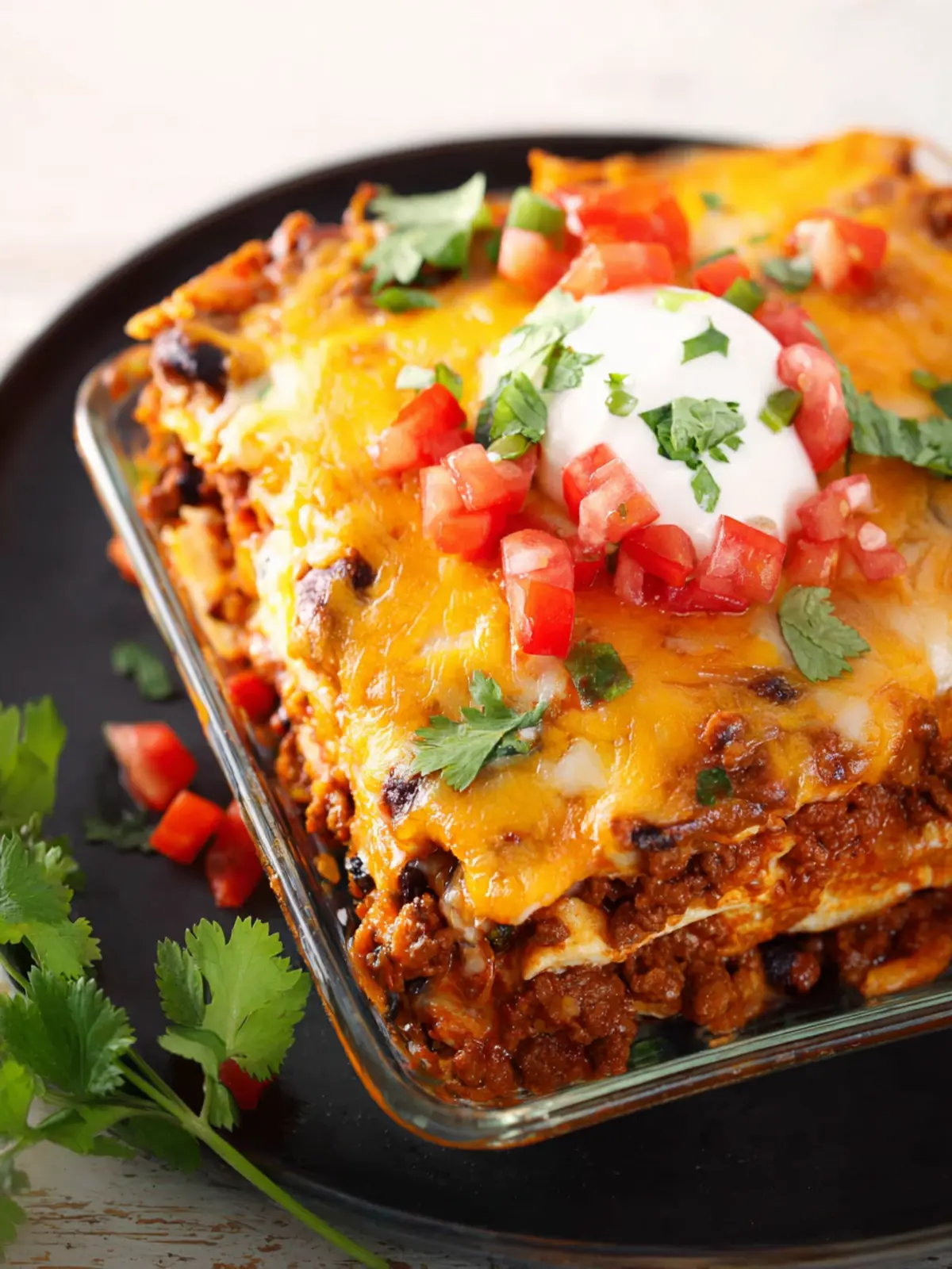 Quick and Easy Ground Beef Enchilada Casserole Recipe First Image