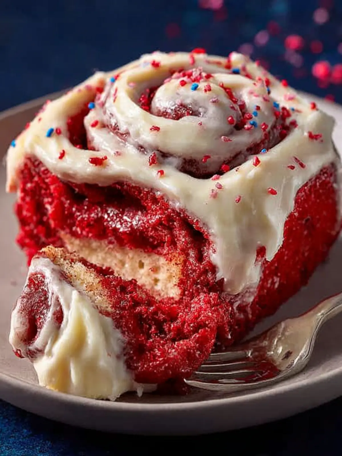 Red Velvet Cinnamon Rolls: Indulgent Bliss with Cream Cheese Frosting