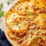 Cheesy Scalloped Potatoes with Ham First Image