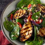 Grilled Eggplant and Spinach Salad First Image