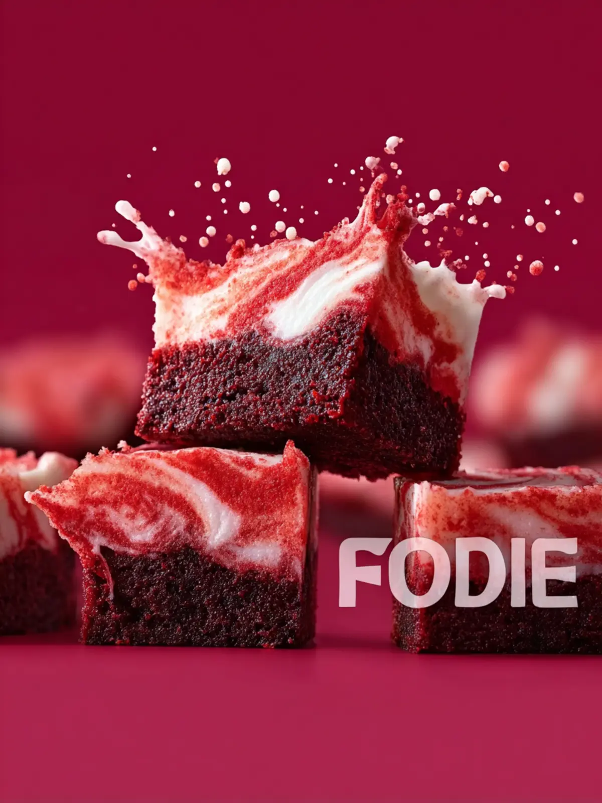 Irresistible Red Velvet Brownie Bites with Creamy Swirl Magic First Image