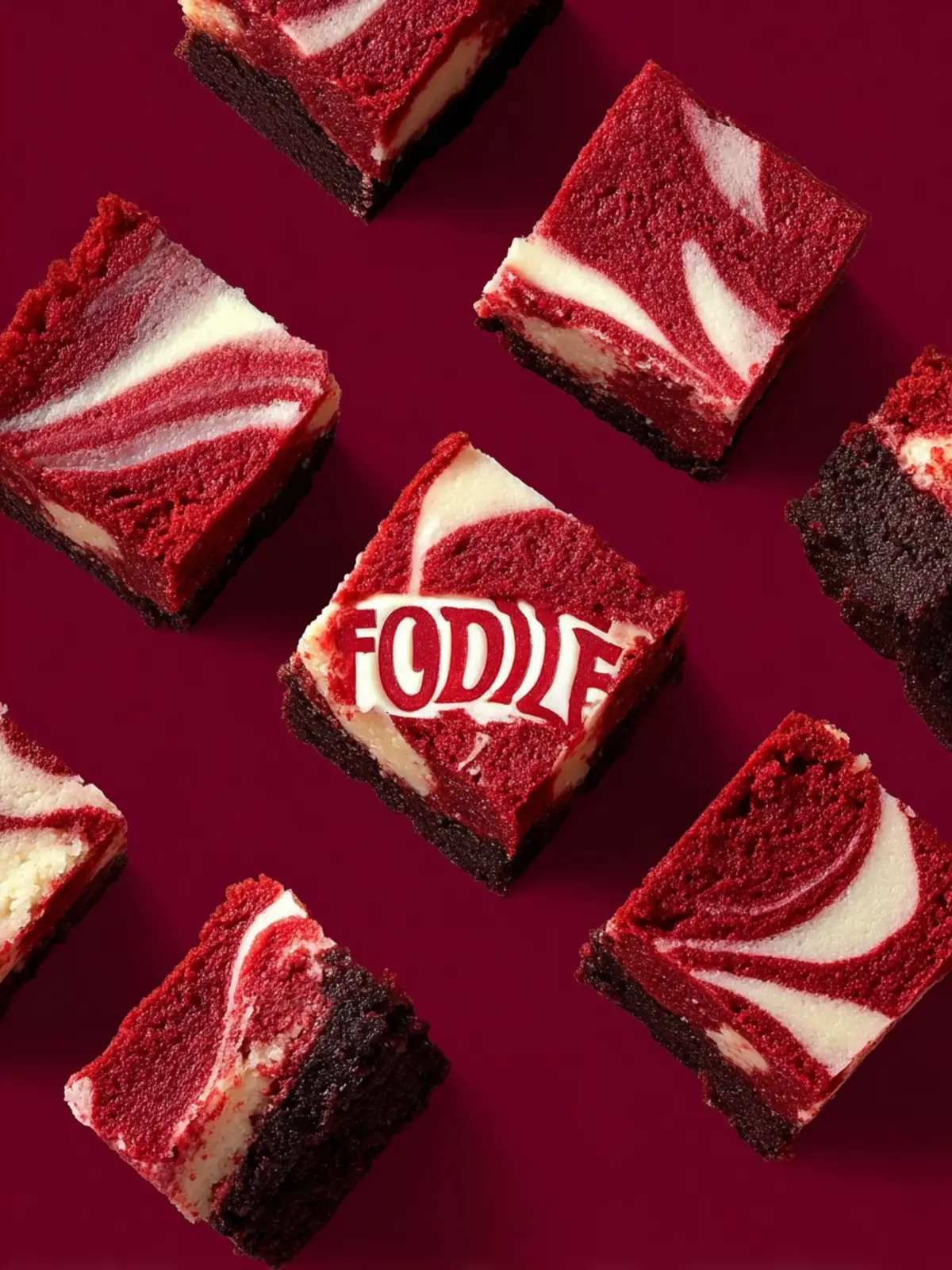 Irresistible Red Velvet Brownie Bites with Creamy Swirl Magic First Image