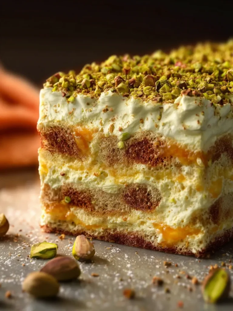 Orange Pistachio Tiramisu First Image