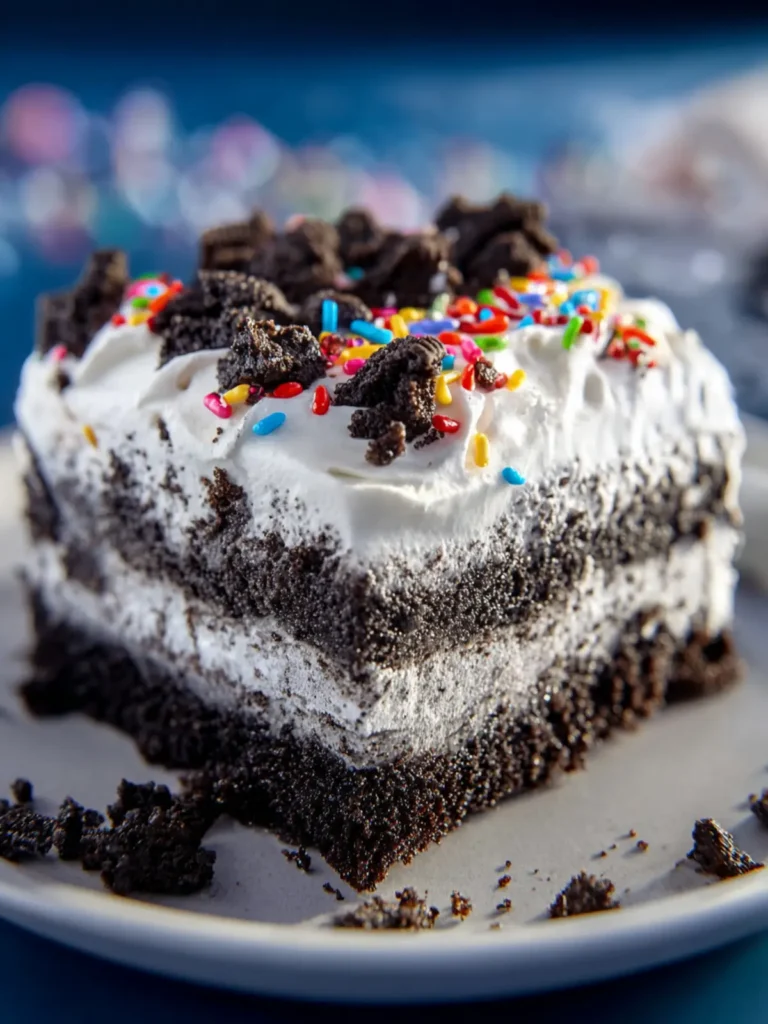 Oreo Poke Cake First Image