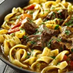 Slow Cooker Beef and Noodles First Image