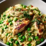Spring Chicken Orzo With Peas First Image