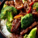 Sweet and Tangy Crispy Beef with Broccoli First Image
