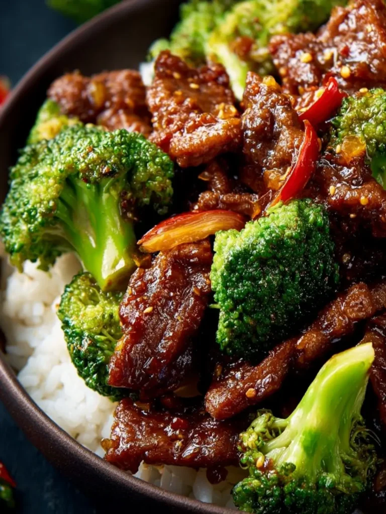 Sweet and Tangy Crispy Beef with Broccoli First Image