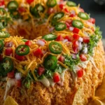 Christmas Taco Cheese Ball Wreath First Image