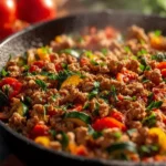 Healthy Ground Turkey Skillet First Image