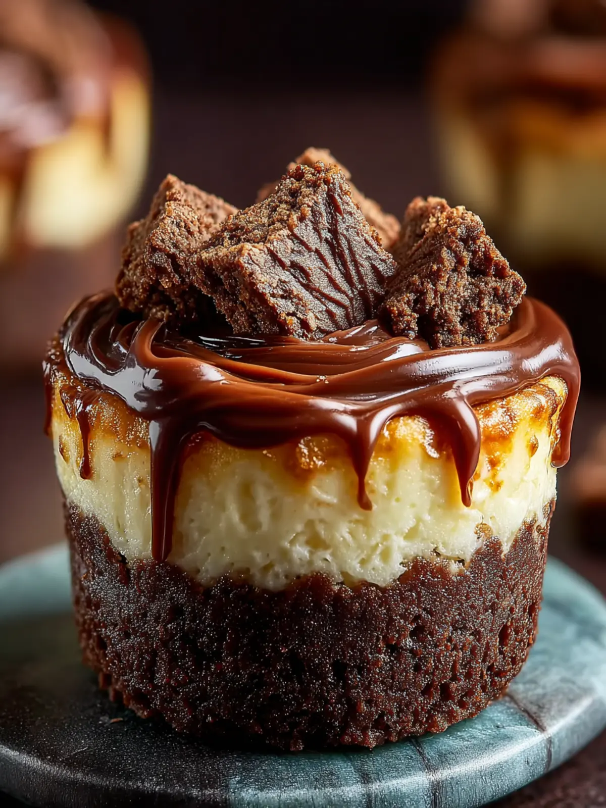brownie cheesecake cups First Image
