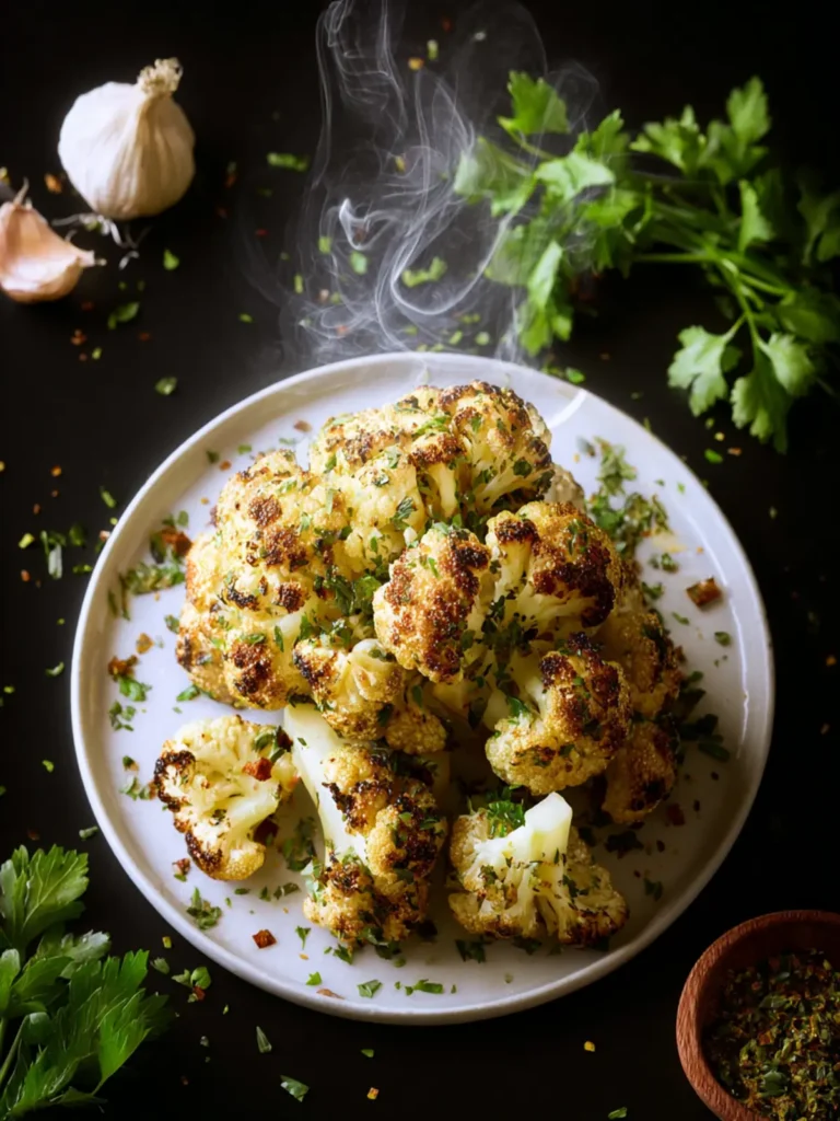 herb roasted cauliflower First Image